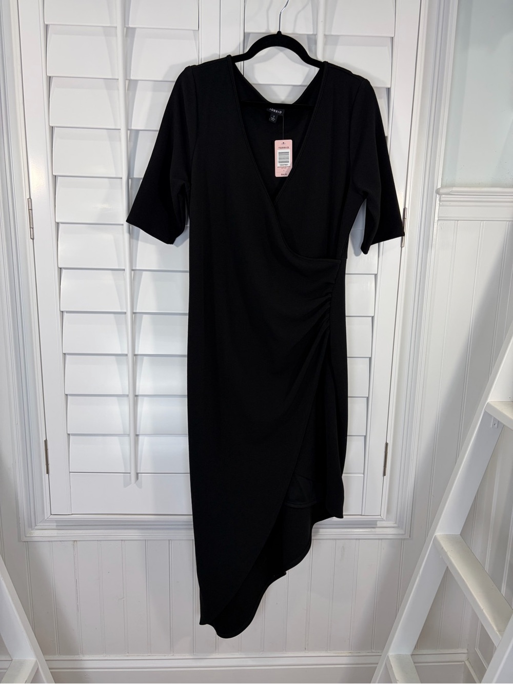 NWT torrid Black Asymmetrical Wrap Dress (1)